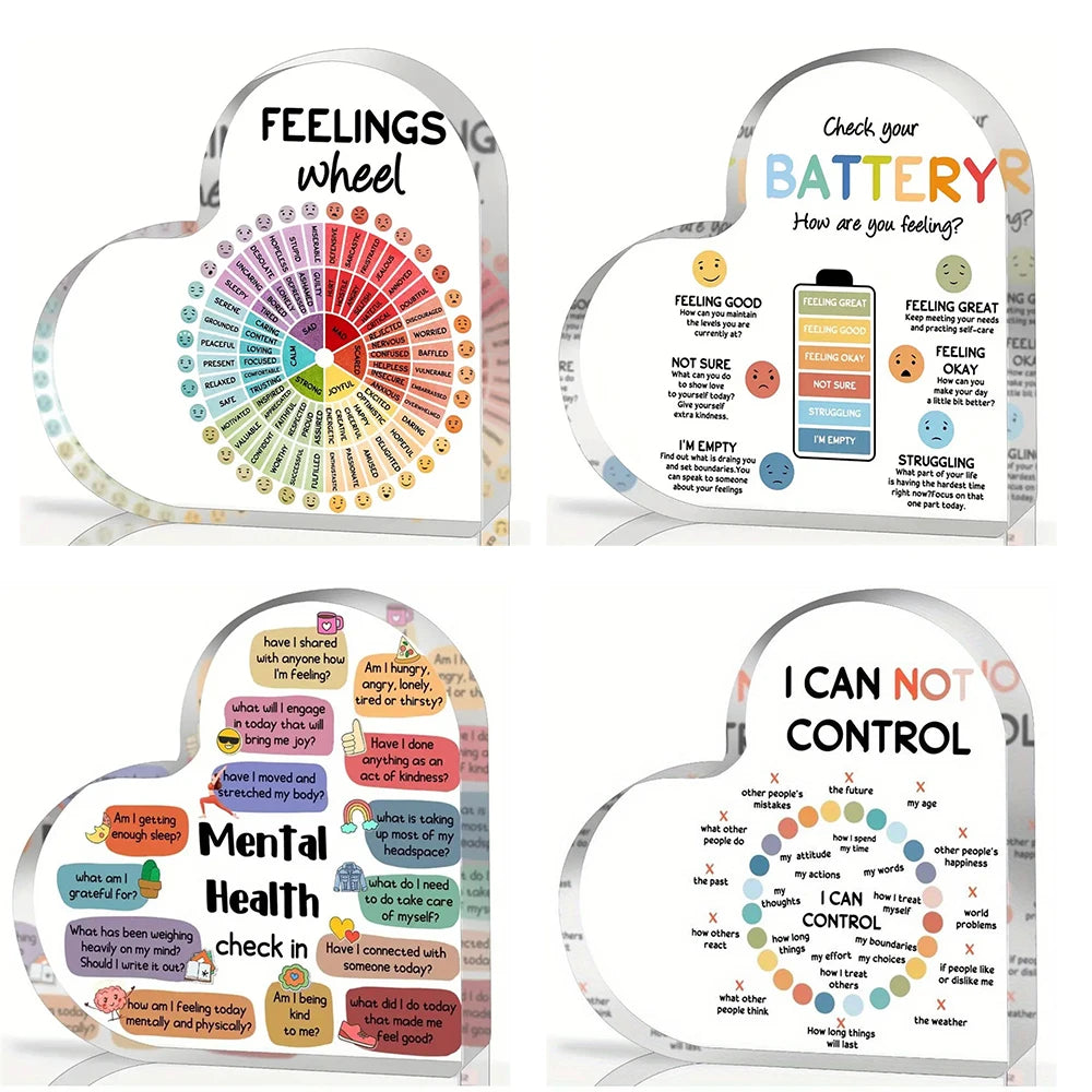 Mental Health Therapy Affirmations Acrylic Sign